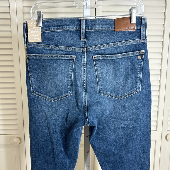 NWT Madewell 11" High-Rise Skinny Jeans Markland Wash Tencel Denim Size 28 - Picture 11 of 16